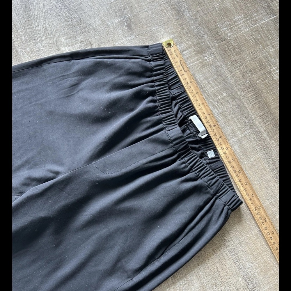 ▶️ Vince Jogger Pants Black Pockets High Rise tapered Women’s M modal blend - Picture 8 of 12